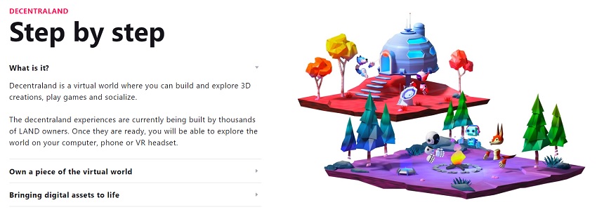 Decentraland Land Parcels For Sale on OpenSea