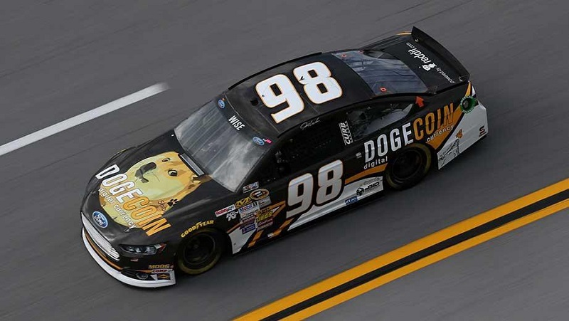 Dogecoin (DOGE) Raise Funds Nascar