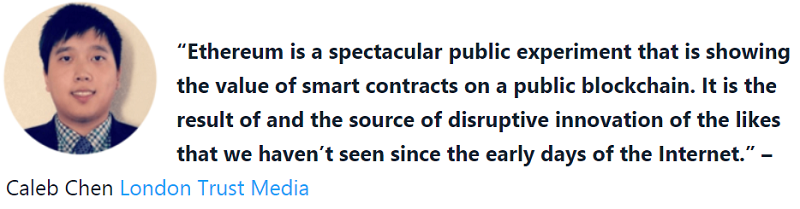Ethereum (ETH) Quote Caleb Chen